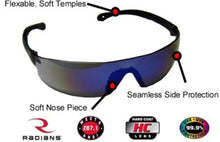 Charger l'image dans la galerie, RS Sport Coupé Femme UV400 Miroir Bleu Mode et Confort Homme Femme, Lunettes de soleil sport miroir bleues enveloppantes Running Cyclisme Ski Tennis
