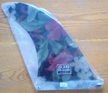 Charger l'image dans la galerie, Island Fin Design Hawaii - Voyager 9.0 Noir Floral Noserider - Dérive centrale longboard surf noserider single fin 9 pouces