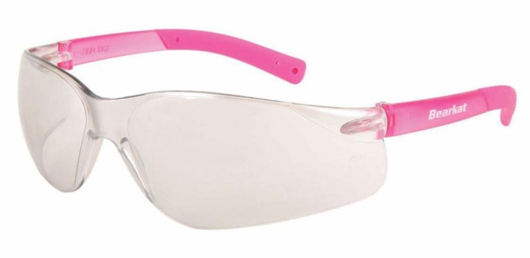 Pequeñas Bearkat Rosas Espejo Blancas UV400 Mujer, Gafas sol deportivas espejo pequeñas anti golpes y reflejos Moto Ciclismo Playa Senderismo Running