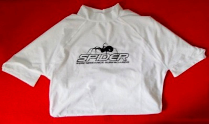 Lycra Spider Surfboards Blanc / XL :  Lycra de Surf Homme Femme - Promo -50%