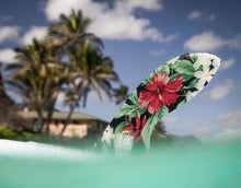 Charger l&#39;image dans la galerie, Island Fin Design Hawaii - Pau Hana 10.0 Noir Floral Noserider - Dérive centrale longboard sup noseriding single fin 10 pouces
