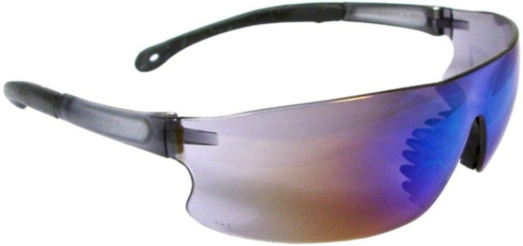 RS SC Coupé Femme UV 400 Miroir Bleu Mode et Confort, Lunettes de soleil sport miroir bleues enveloppantes, anti vent poussière et débris