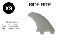 Charger l&#39;image dans la galerie, Scarfini Fins Single Fin Side Bites (&amp; Medium Rear Quad) Composite Surfboards Side Fins - Dérives Surf Latérales FCS1 Dual Tab
