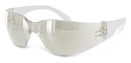 PETITE MIRAGE Sport Blanches Miroir Blanc Anti Reflet UV400 Petite Taille Femme 100% Enveloppantes, Lunettes de soleil intégrales blanches anti-chocs Running Cyclisme Tennis Ski Randonnée Equitation